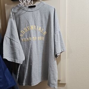 Fear of God Essentials Mens Gray Tee
